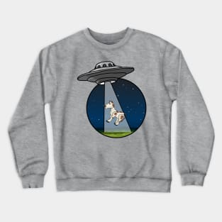 UFO Alien Little Cow Abduction Crewneck Sweatshirt